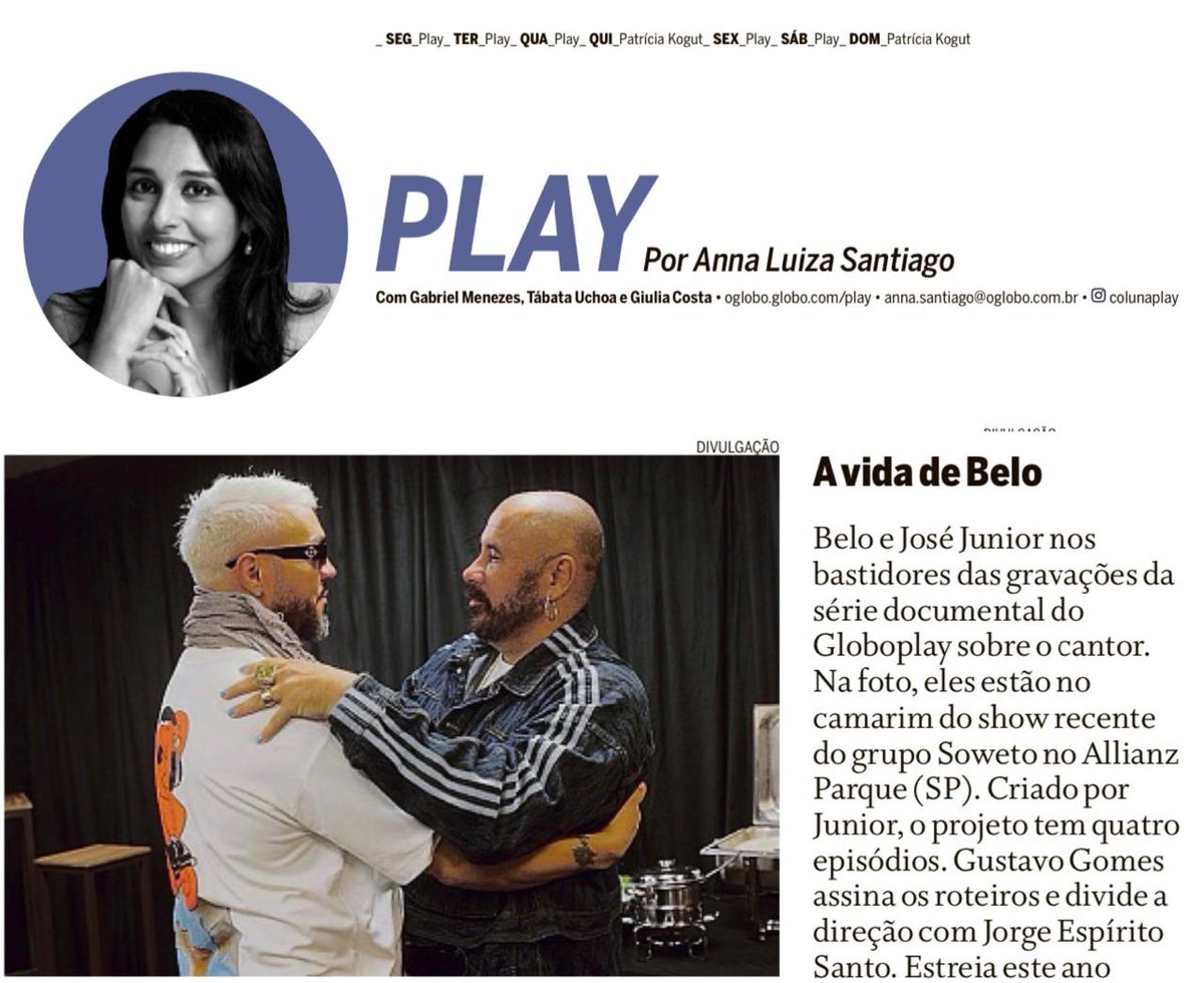 Quem nos acompanha já tá sabendo dessa novidade! #AvidaDoBelo #Globoplay #Documentários #Series