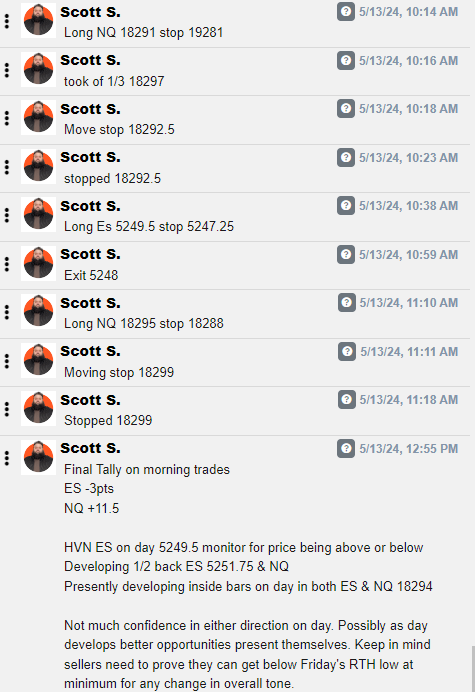 Our 'new guy' Scott S. in our new futures only room. All of this is called live in audio as it's happening. Same thing I was doing FWIW (ignore the big opening drive lower and take longs) Take a $7 one week trial HERE: shadowtrader.net/product/live-t…