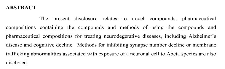 $CGTX Cognition Therapeutics will be issued US patent number 11,981,636 tomorrow titled 'COMPOSITIONS FOR TREATING NEURODEGENERATIVE DISEASES (INCLUDING ALZHEIMER'S DISEASE AND COGNITIVE DECLINE)'.