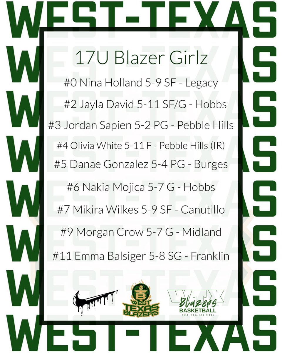 West Texas Blazers Basketball tweet media