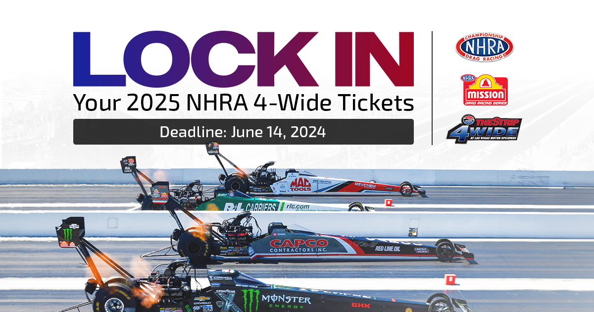 The deadline to lock in your 2025 @NHRA 4-Wide tickets is only ONE MONTH away!! Hurry and secure your seats before time runs out!🫨🫨 🎟️: bit.ly/4dv25hm