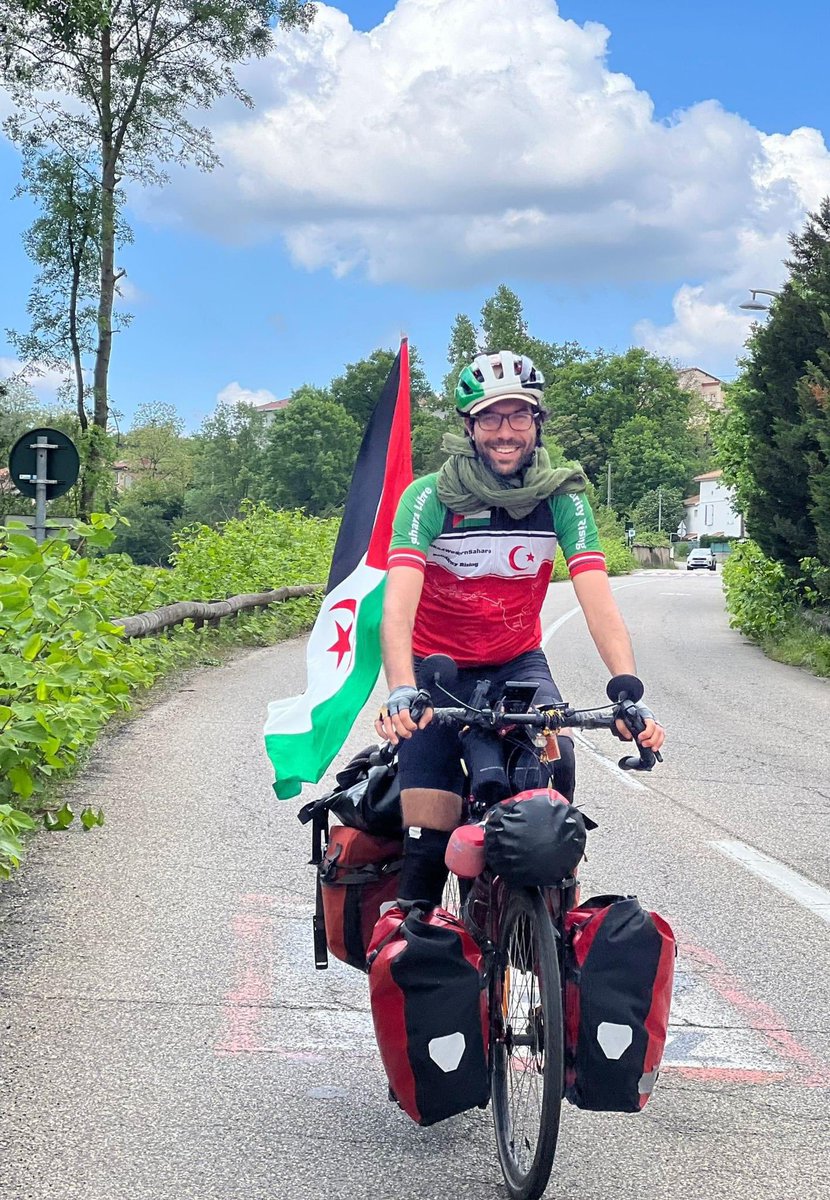 Day 727
. 
Today we left Lyon and started biking south towards Grenoble, Avignon and Marseille which are our next stops on our #bike4westernsahara tour. 

. 
#biketouring
#bikepacking
#westernsahara
#saharabarat
#saharaoccidental
#Västsahara
