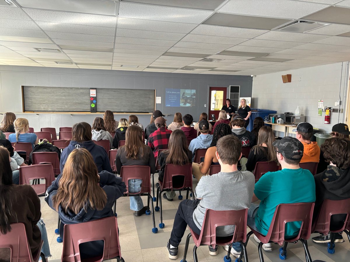 ASD_West's tweet photo. The focus is on the future for Nackawic Senior High School @NackawicA career fair attendees! #careerfair Read more: https://t.co/wH8Auw12vZ https://t.co/4YSUFak65E