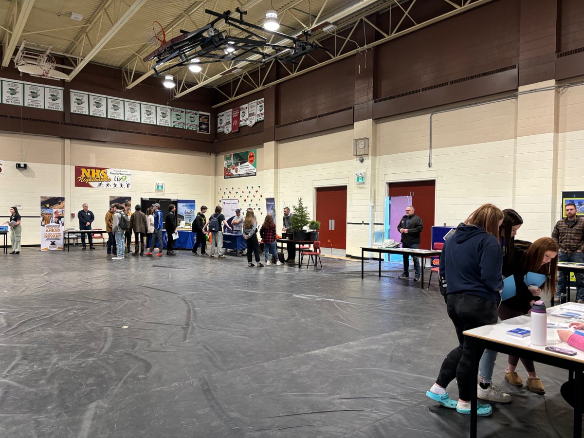 The focus is on the future for Nackawic Senior High School <a href="/NackawicA/">Nackawic High School Administration</a> career fair attendees! #careerfair Read more: bit.ly/3QGWQ4g