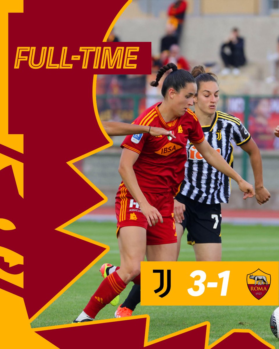 🟡 FULL-TIME 🔴

It ends in defeat this evening.

#ASRomaWomen