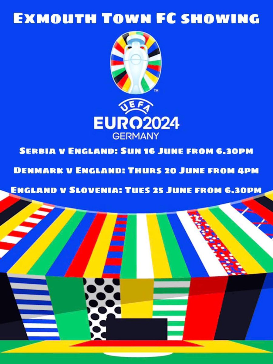 🏴󠁧󠁢󠁥󠁮󠁧󠁿 AT #ETFC We will be showing all of England’s group games at the Circle of Care Community Stadium! Make sure to come along and enjoy the games, the bar will be open 🍻 #UTT