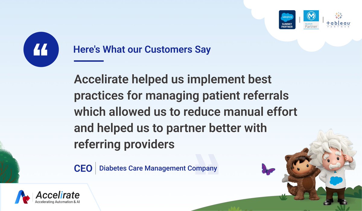 Discover what the CEO of a leading diabetes care management company has to say about achieving real results and scaling rapidly with a health cloud 
 
Get started here: lnkd.in/dUJ6_UUx

#HealthcareInnovation #healthcloud #SalesforceTour #testimonials #AskMoreOfAI