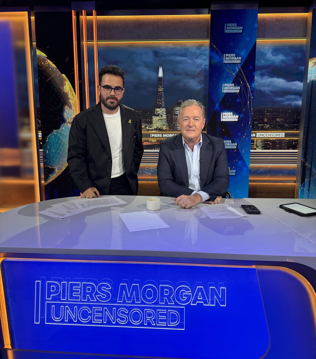 Joined @piersmorgan today to discuss the Eurovision, the Hamas-Israel war and the disproportionate obsession over Israel, by some uneducated Western “Queers for Palestine” who seem to not give a damn about actual queer Palestinians.