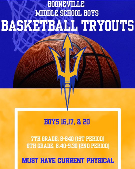 BlueDevilsHoops's tweet photo. Tryouts for Middle School Boys Basketball will be here soon! Make sure to be there for each day (May 16, 17, and 20) and have your current physical! https://t.co/KEpFiBjCaR