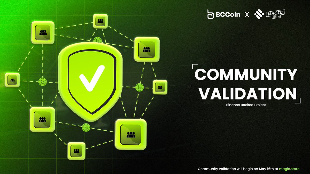 🎉 We've passed the pre-approval process on the Binance Labs-backed @MagicSquareio platform and community validation will begin later this week! 

Stay tuned for 16th ⏳

$BCCOIN #BlackCardCoin #CryptoCreditCard