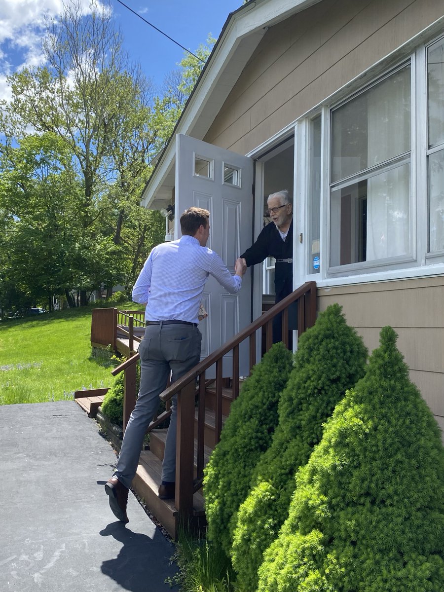 I enjoyed knocking on doors and talking to voters in Ellenville this weekend. We’re going to win this election one conversation at a time. #NY19