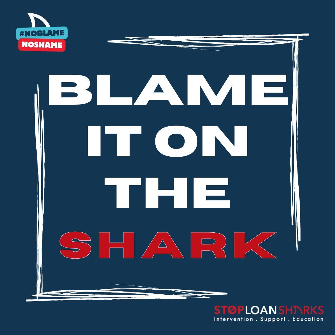 Loan sharks deceive borrowers into blaming themselves for their situation, but it's the illegal lenders who are at fault. @SLSEngland can help anyone dealing with a loan shark. Visit stoploansharks.co.uk #StopLoanSharksEngland #SLSWeek24 #NoBlameNoShame