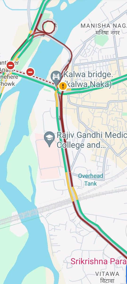 The new Kalwa Bridge construction is 2 Decades late. We already have a traffic mess near Kalwa Bridge due to poor entry exit towards Vitawa. Many people from Thane get stuck regularly going towards their Offices in Navi Mumbai. @TMCaTweetAway #thane #mumbai