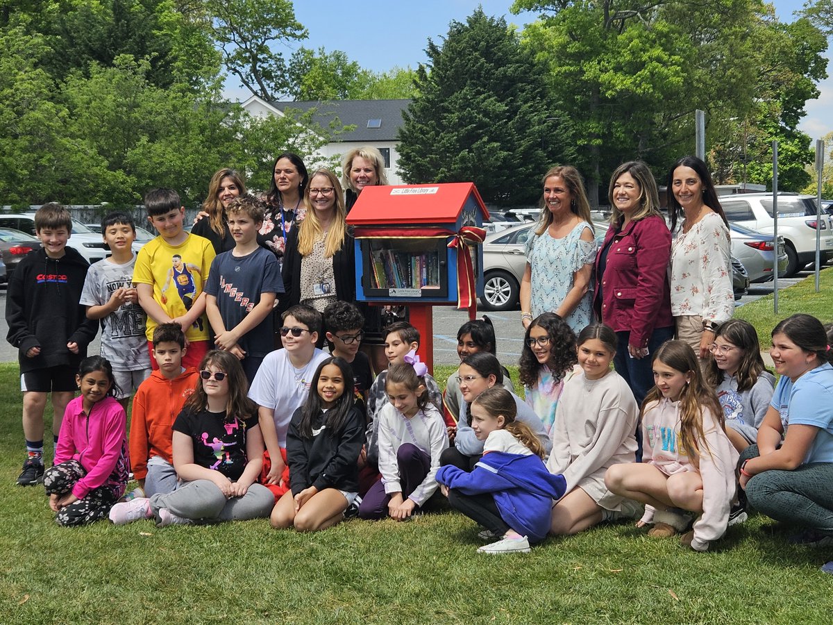 🎉 Today marked a special milestone for our N. Merrick community as we cut the ribbon for our very own Little Free Library 📚🎀 bringing the joy of reading to our neighborhood. Let's dive into a world of stories together! #LittleFreeLibrary #NMerrickPride  📖✨