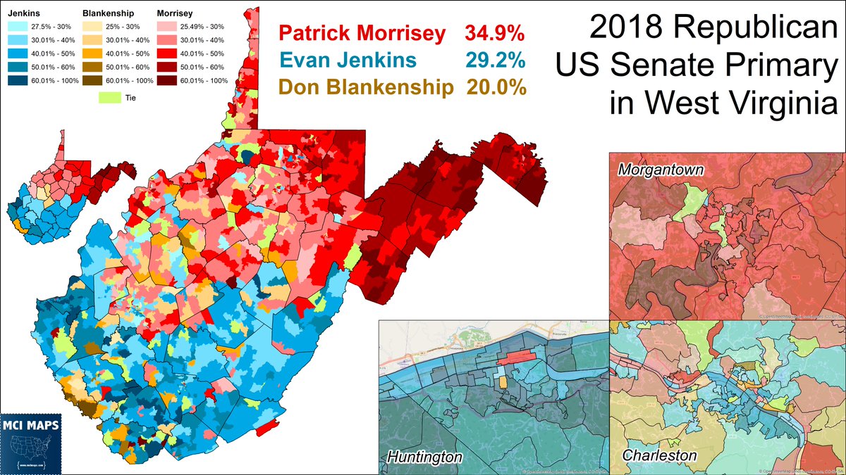 The 2018 Republican Primary for #WVSEN has two candidates running in 2024

State AG Patrick Morrisey, who'd lose the general in 2018 to Joe Manchin, is running for #WVGOV

Don Blankenship is running for #WVSEN again - but as a Democrat!  (No one wants him)

#wvpol