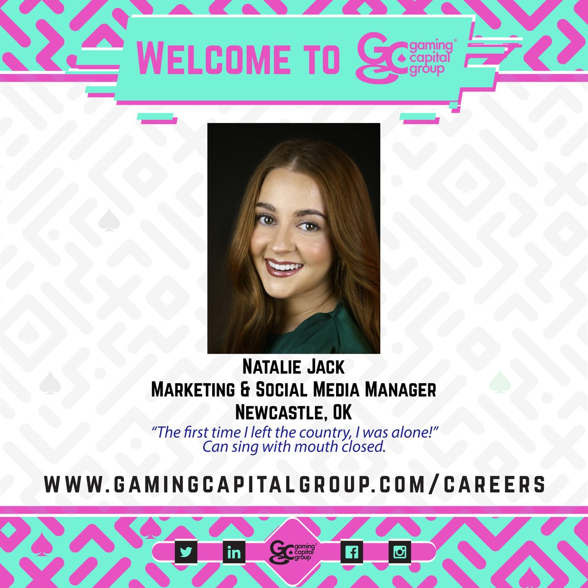 GamingCapitalG1's tweet photo. Exciting news! Meet the latest addition to our Marketing squad. Join us in giving a warm welcome to the newest member of team GCG!
 #NewTeammate #TeamGCGWelcome https://t.co/eG8hIEpJjB