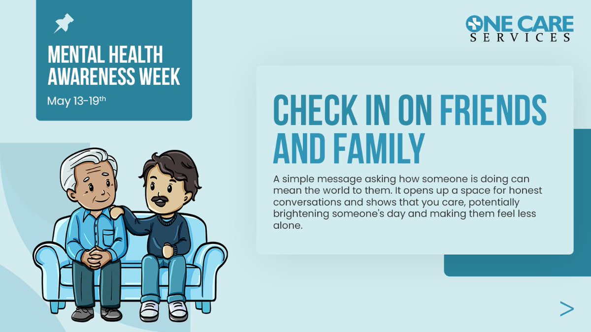 ONECARESERVICES's tweet photo. Shining a light on mental health this week. Time for reflection, support, and resource sharing. Together, we can dismantle stigma and nurture a caring, resilient community. Make mental wellness a daily priority. #MentalHealthAwarenessWeek #BreakTheStigma #TogetherForMentalHealth https://t.co/QKVcR72a0k
