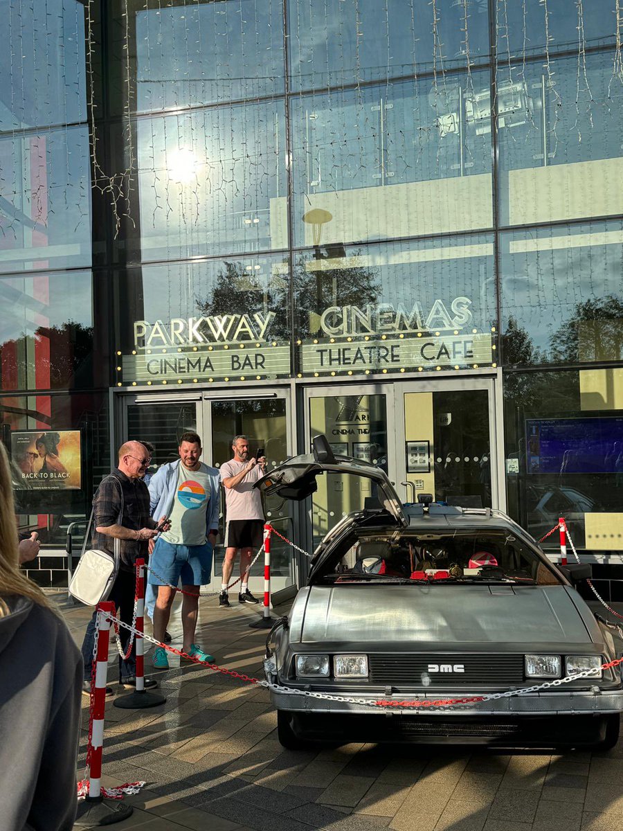 FlemingateBev's tweet photo. Great Scott’s! Look what has arrived at Parkway Cinema at Flemingate to celebrate WeWatchFilms bringing Back to the Future back to the big screen tonight!
#doc #backtothefuture #wewatchfilms #delorean https://t.co/57E5TsFndj