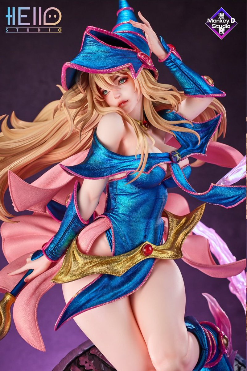The beautiful Dark Magician girl statue by Hello Studio, that was based on my picture.

If you purchase her from this store and use my coupon (aleriia2), you get an exclusive art print.
orzgk.com/product/hello-…
💸