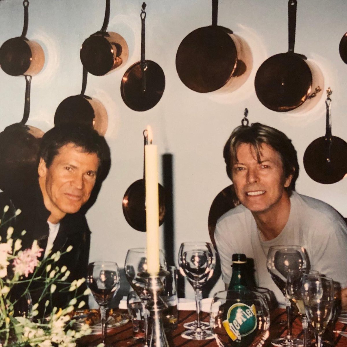 Very sad news, David Sanborn passed away on May 12th. He played saxophone on Young Americans and is seen here at dinner with David in Montreux, Switzerland, July 2002. 

May he RIP.