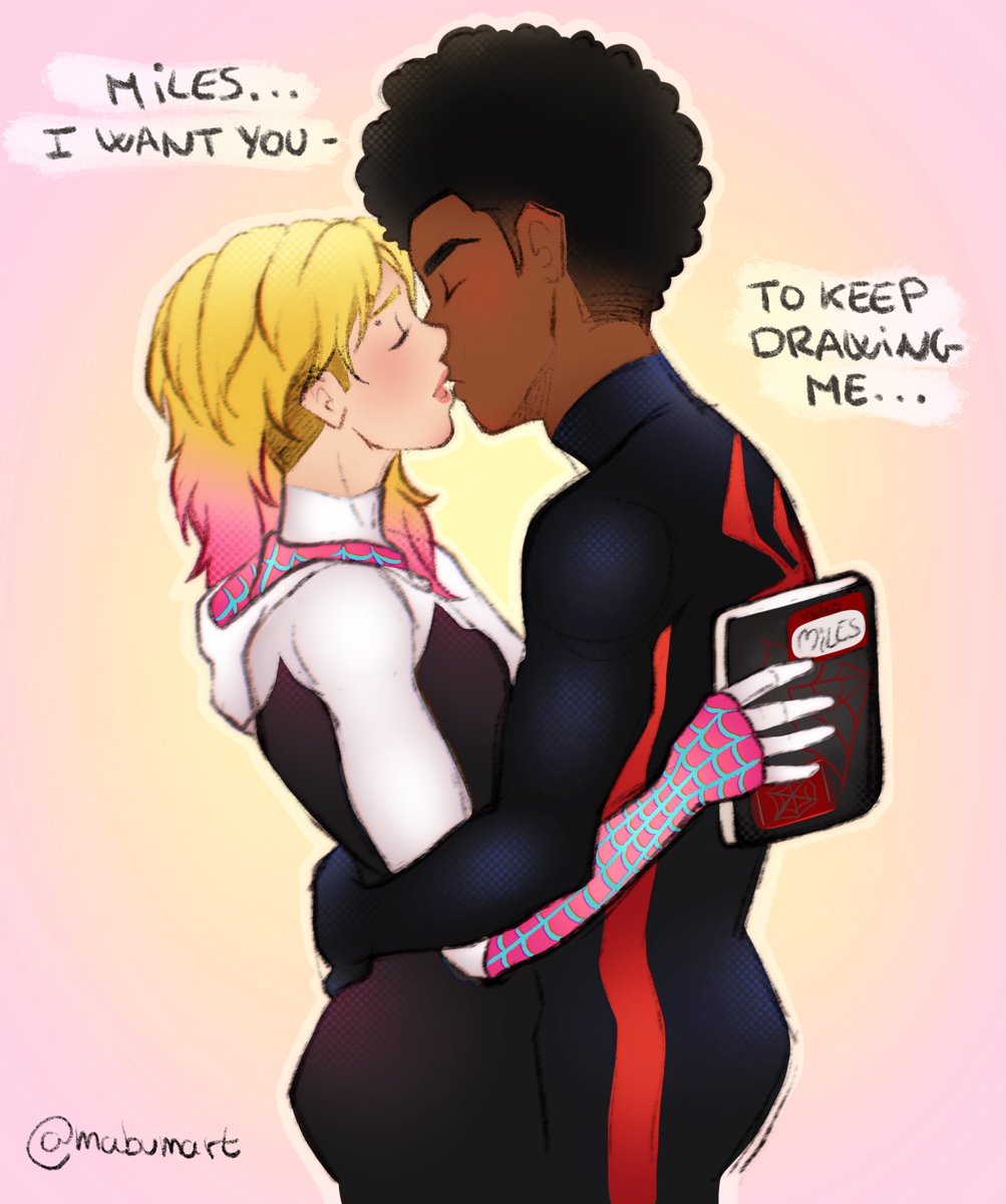 WHAT IF Gwen took Miles's sketchbook when she was in his room and uses it to apologize? 🫣🖤 JUST THINK ABOUT IT 🙃 #acrossthespiderverse #GwenStacy #MilesMorales #atsv #Spiderverse #ghostflower