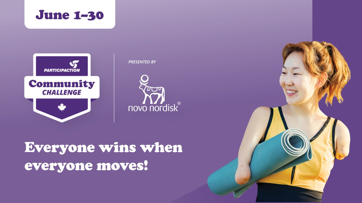 Looking for a fun way to get moving, connect with others and help your community get crowned Canada’s Most Active? The ParticipACTION Community Challenge presented by Novo Nordisk returns next month! Learn more about this exciting initiative: hubs.la/Q02wZGBl0