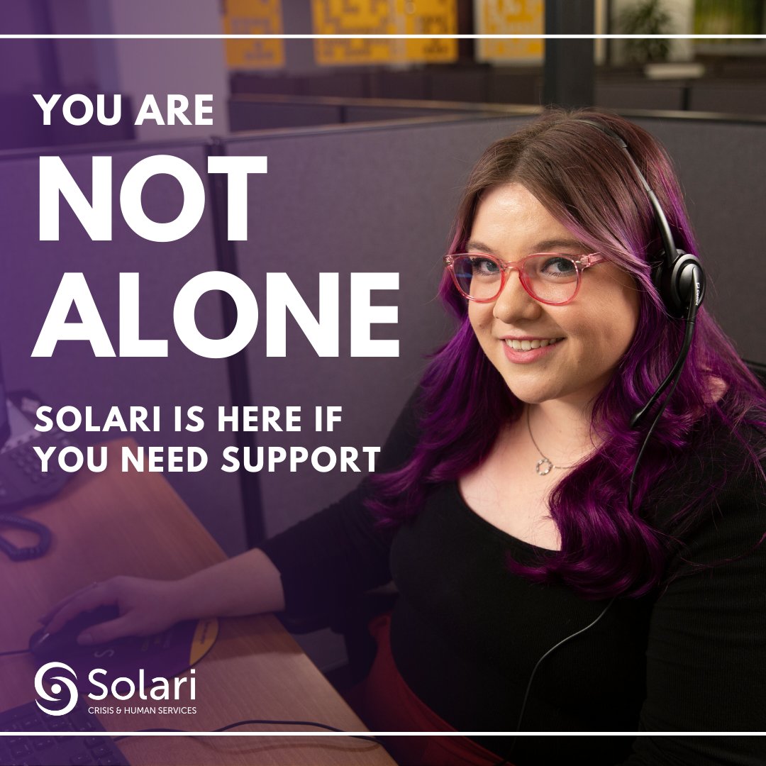 Solari's is here to help prevent mental health emergencies. Our warm line offers pre-crisis support at 602-347-1100. #NationalPreventionWeek