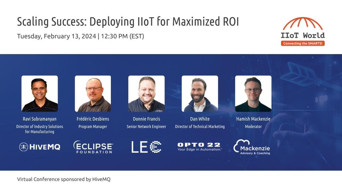 Scaling Success - Deploying IloT for Maximized ROI. This previously-recorded IIoT World webinar provides tips on how the #IIoT can help your business. op22.co/3JYLoNL