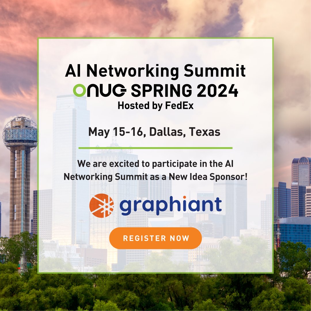 2️⃣ more days until the ONUG Spring Conference from May 15-16 in Dallas, Texas! Can't attend in person? Click the link below to see our agenda and even register to visit our virtual booth: hubs.ly/Q02w-JBN0 #ONUGSpring2024