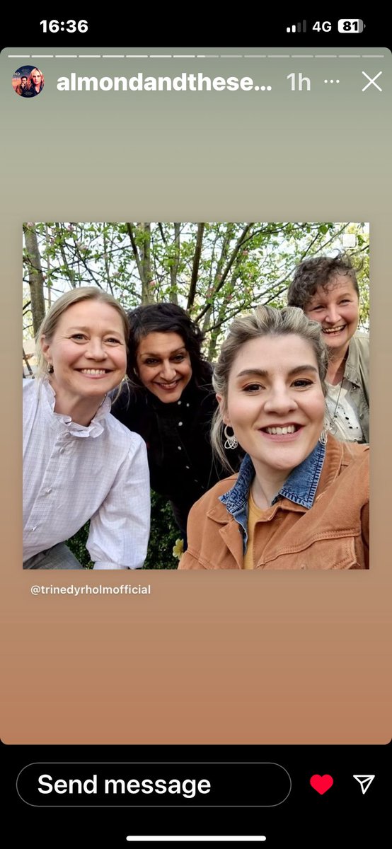Flash back to filming with ⁦@MeeraSyal⁩ Trine Dyrholm and ⁦@ruth_madeley⁩ - #TheAlmondAndTheSeahorse in selected cinemas now