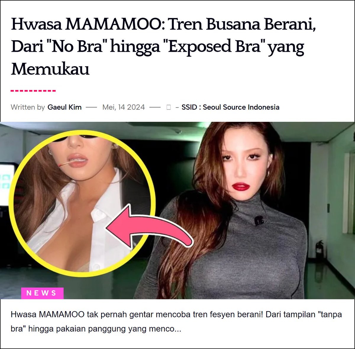 #MAMAMOO #Hwasa #ExposedBraTrend #KpopFashion
Baca: seoulsourceid.rf.gd/hwasa-mamamoo-…
Kim Gaeul 🍂