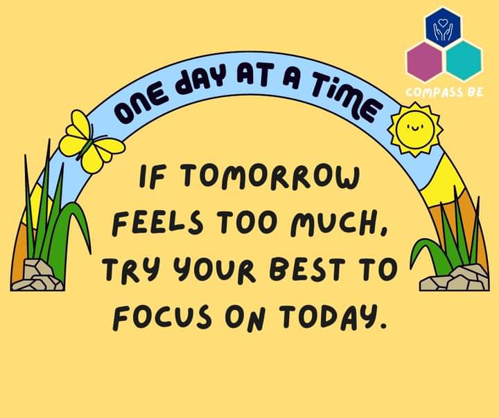 If tomorrow feels too much, try your best to focus on today. 

#mentalhealthmonday #wellbeing #youmatter #compassbe