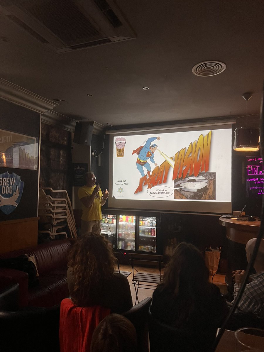 Segunda charla del día.

Javier Díaz de <a href="/UniOviedo/">University of Oviedo</a> nos habla de la “Radiación Sincrotrón: visión con rayos X”.

#PINT24ES #PINT24OVD

<a href="/CRASTURIAS/">Caja Rural Asturias</a> <a href="/cervezaOrdum/">ORDUM</a> <a href="/RocketOviedo/">Rocket Rock Club</a> <a href="/manglar_astur/">Manglar</a>