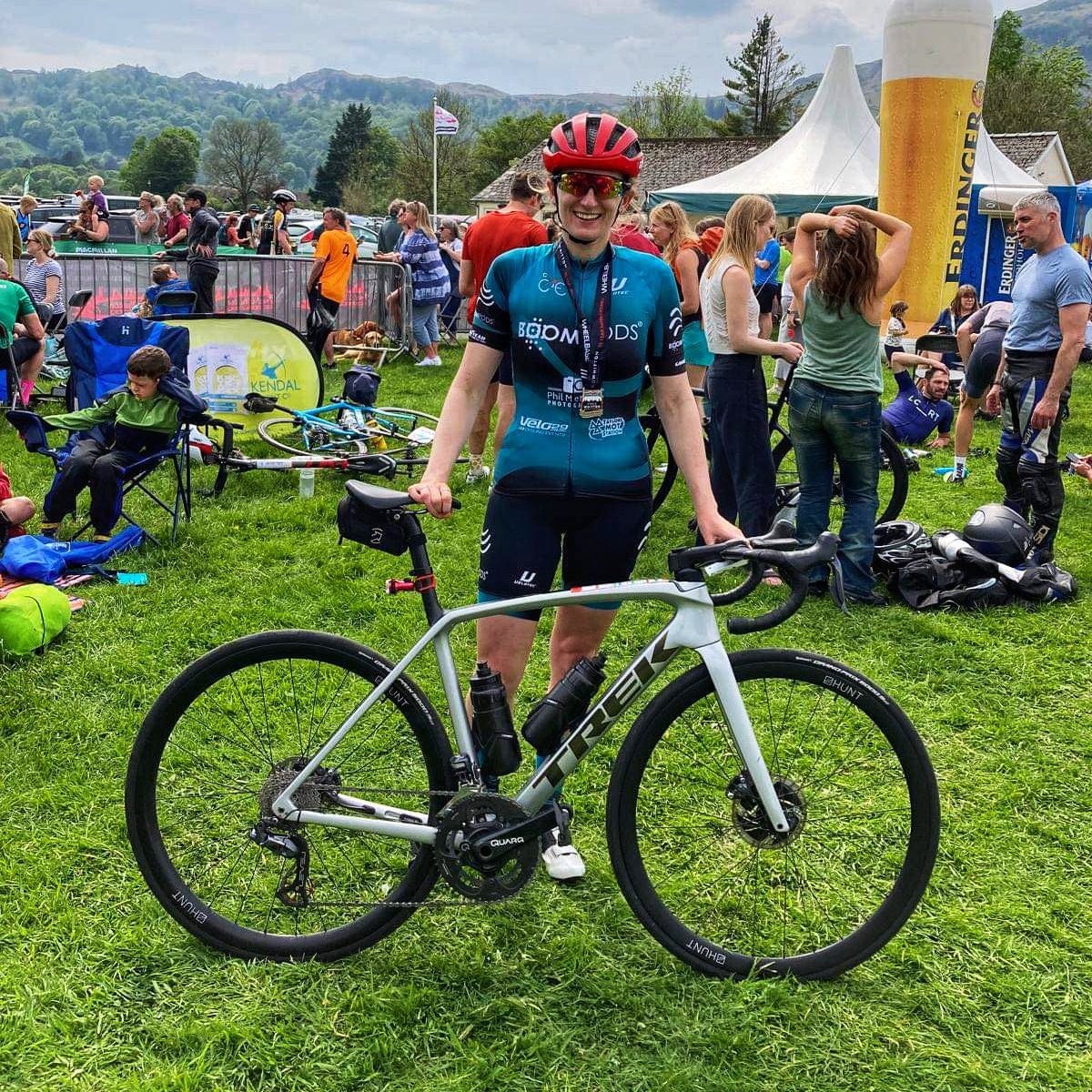 Weekend racing round up 🏁

 The Fred Whitton Challenge 🏁 
🚴‍♀️ Hannah Farran 💥 3rd 🥉 Female

#teamboompods #boompods #paralloy #velo29  #velotec #goodyear #eaglef1r #taylorsmot #onyoucycle #philmetcalfephotography #fitforadventure 
#racing #weekend #cycling #womeninsport