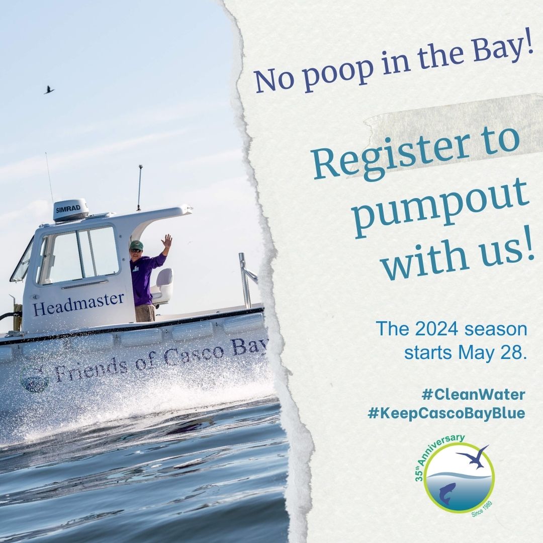 We've kept 265,000 gallons of sewage out of our coastal waters since 1995! If you boat in Casco Bay, sign up for our Pumpout Program. cascobay.org/boating-in-the…