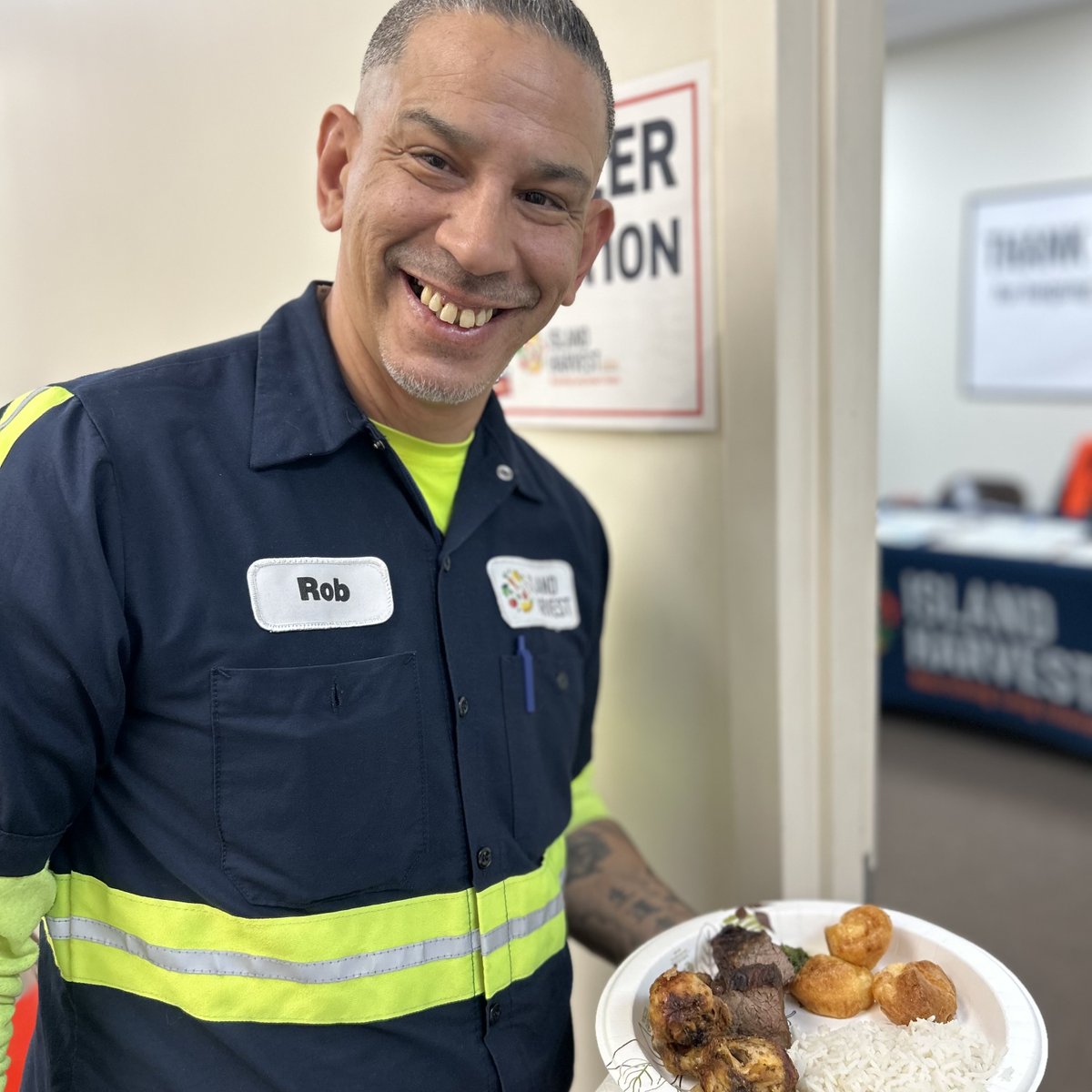 Thank you @fogo for your delicious lunch donation during #stampouthunger. Our bellies are full and we are ready to get back to work! #IslandHarvest