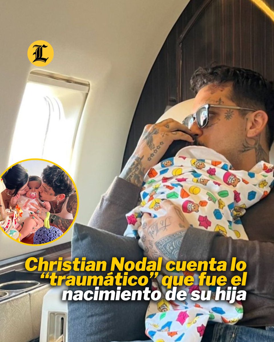 Christian Nodal confesó el miedo que vivió durante el parto de su hija con Cazzu. 🔗listindiario.com/entretenimient… #ListínDiario