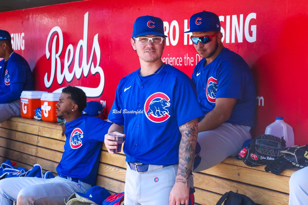biest22's tweet photo. He's baaaacccckkkk! @cubs pitcher @EthanXXVI took the mound on Saturday and retired the side on 5 pitches. His first inning pitched in nearly 2 years. Could be another MLB bullpen option for the Cubs this season! #Cubs #FearTheFrames #CubsProspects #ACL2024 https://t.co/vVp00kK3jU