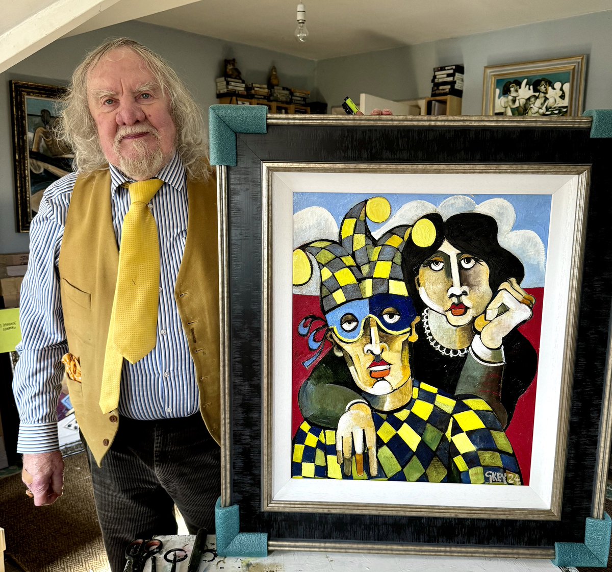 A huge happy 83rd birthday to our dear friend and gallery artist Geoffrey Key🥳🍾🎉 #geoffreykey #northernart