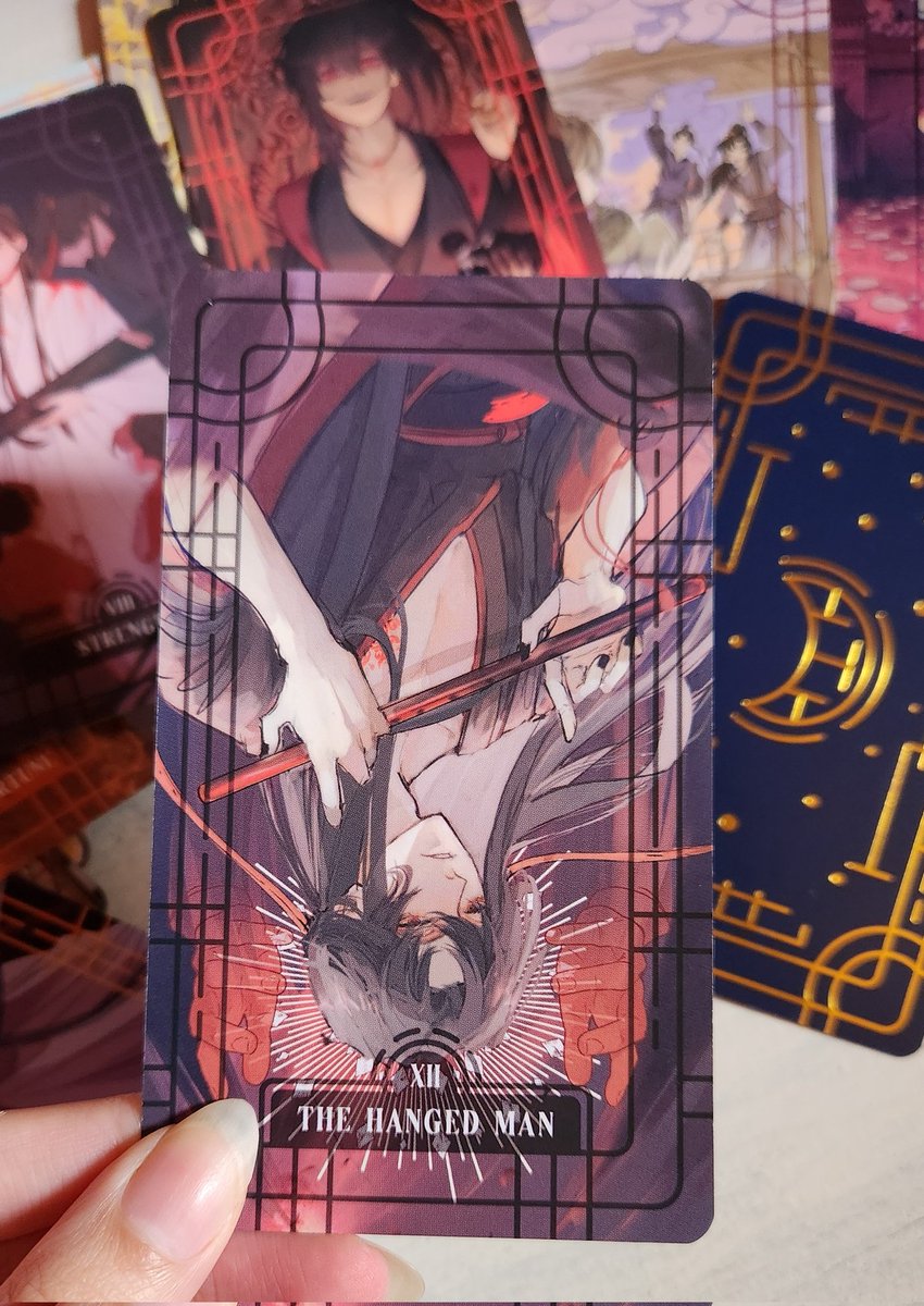 Omg I received my tarot deck today from <a href="/MDZStarot/">⭐ Song of Clarity ⭐ PRE-ORDERS CLOSED</a> it's so pretty 😭
I think this was the last time I drew wwx?? I want to do it again now jaksja
