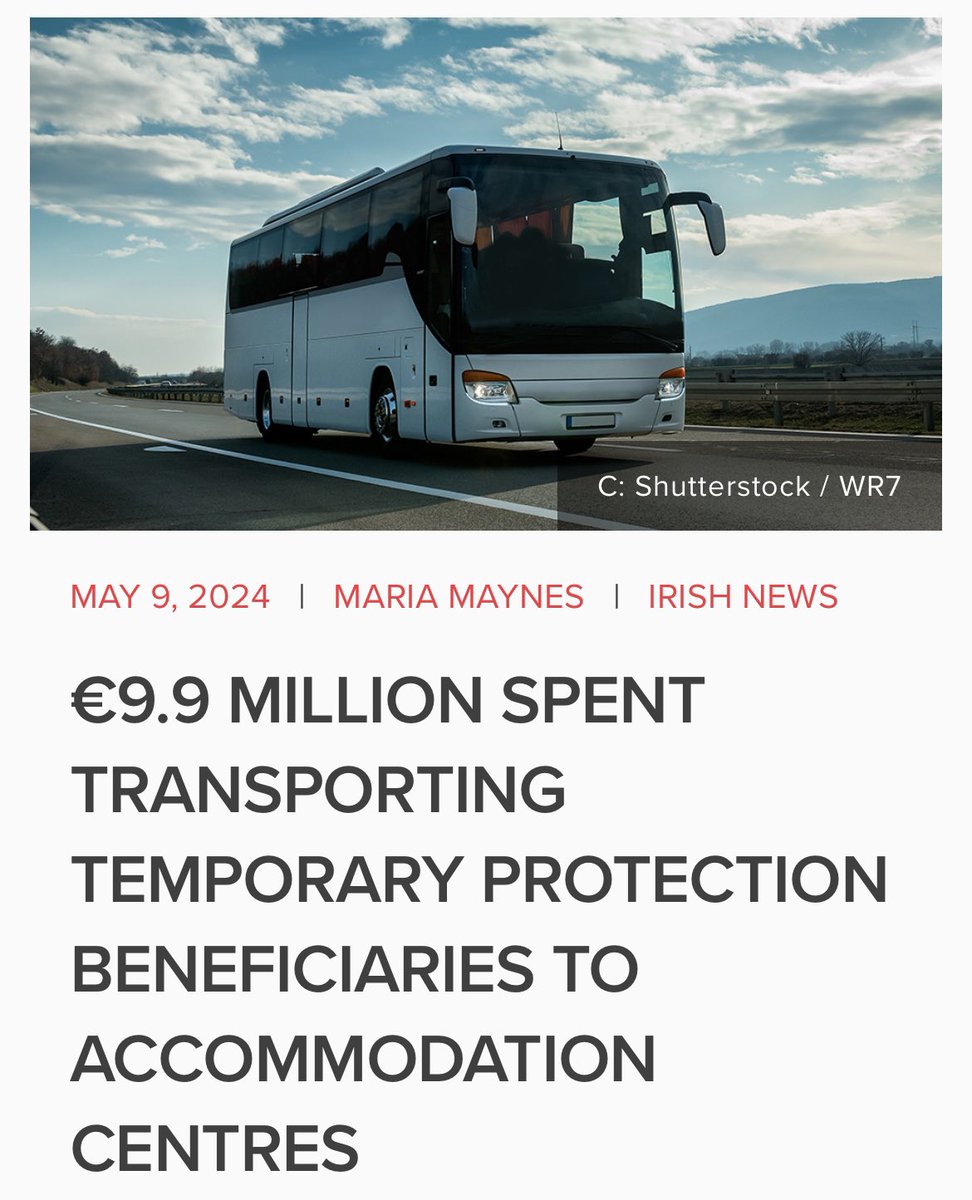 €10m of tax payers money spent transporting fakeugees to their state funded accommodation. There is no end to this scam.  #IrelandOptsOut #EnoughIsEnough #GeneralElectionNow