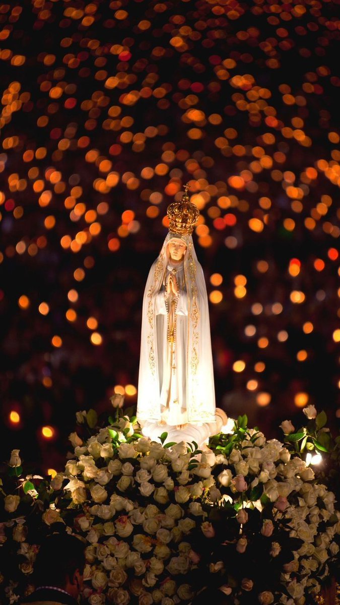 Nostra Signora di Fatima, Regina della Pace nel mondo; modello della Chiesa Luce e Gioia del Tuo Figlio Gesù. Per la gloria di Dio, ai tuoi piedi, deponiamo le nostre preghiere come unica famiglia. Prega, per noi.⭐ 💖🌹🌹🌹✨🕊️🍃