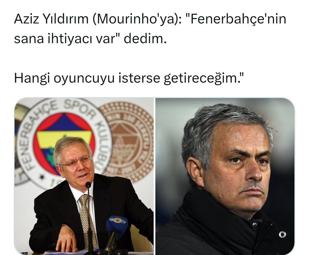 Vizyon da budur, 
Vaat de budur,
Başkan da budur,

#azizyildirim #AdayOlAzizYıldırım #Mourinho