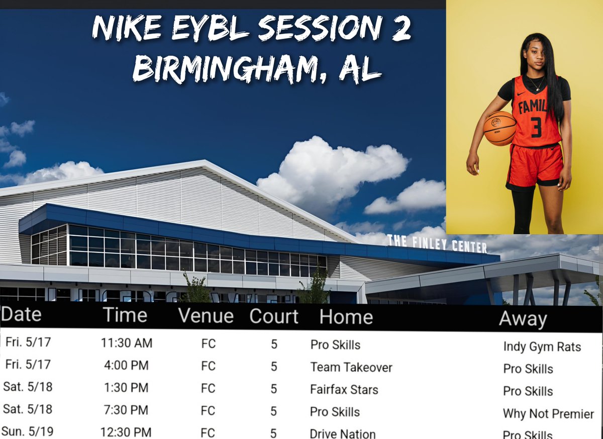 We are looking forward to the competition this weekend in Birmingham, AL @ Nike EYBL Session 2!