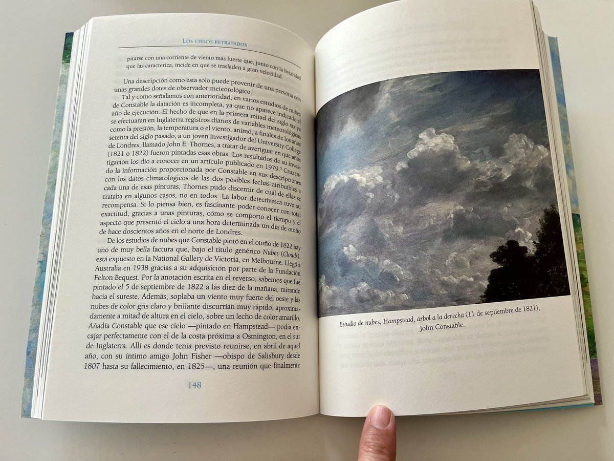 Por motivos obvios, este es el libro que más ilusión me hace recibir este año. “Los cielos retratados”, el estreno de @Divulgameteo en @Ed_Critica, una mezcla maravillosa de ciencia atmosférica, arte y sabiduría 🤩🤩🤩🤩🤩🙌🏻🙌🏻🙌🏻