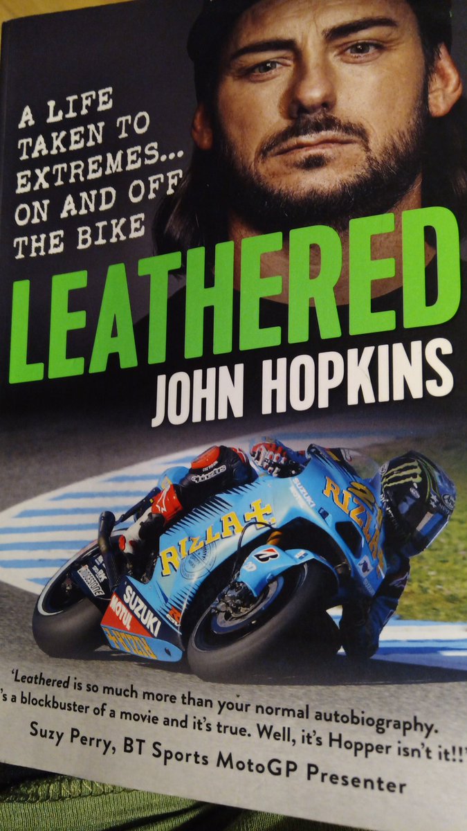 My holiday read for the week. I cannot recommend this book enough. Probably the best racing biography I've ever read, (and I've read a lot over the years ) with a commendable level of honesty that is so refreshing.#JohnHopkins #BSB #motorcycles