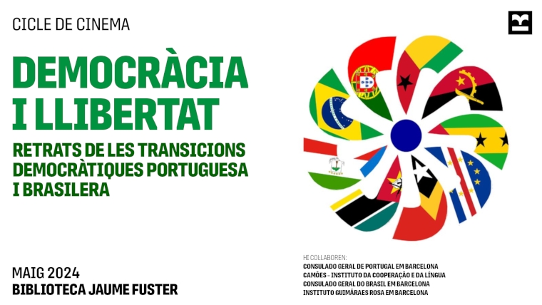 📽️Cicle de Cinema Democràcia i Llibertat: retrats de les transicions democràtiques portuguesa i brasilera.
A partir de demà i fins al 24 de maig.
📍#bbcnJaumeFuster
🗓️Fins al 24 de maig
ℹ️🔗shorturl.at/hmwx7