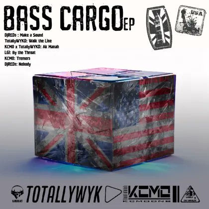 Here we go people no more hush the BASS CARGO EP is flying in heavy I've had the pleasure working with some really cool artists linking the UK & US drum and bass scene hopefully bringing you something a little fresh on the ears. show the crew love. @reds548 @KCMO_dnb & LGI.