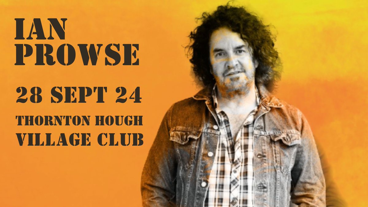 Delighted to announce that @IanProwse brings his acoustic trio to Thornton Hough Village Club on Sat 28 September. Tickets available now from wegottickets.com/thorntonhoughv….