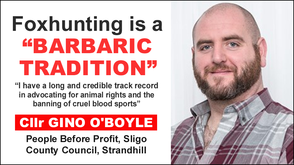 “Foxhunting is a BARBARIC TRADITION. I have a long and credible track record in advocating for animal rights and the banning of cruel bloodsports” - #LE24 candidate Cllr Gino O’Boyle (@pb4p, #Sligo #Strandhill) 👍👍 banbloodsports.wordpress.com/2019/09/06/sli… #LE2024 Support compassionate candidates